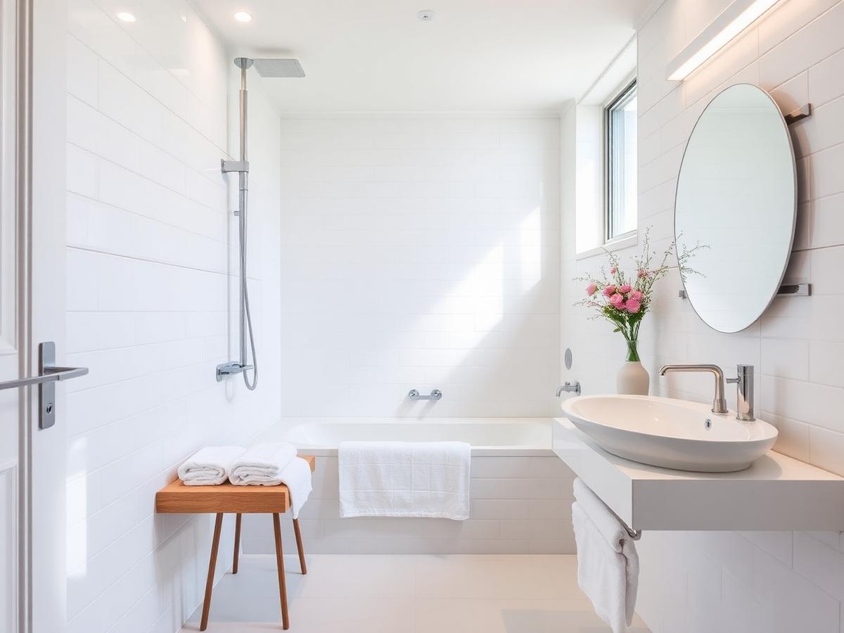 Helles, modernes Badezimmer